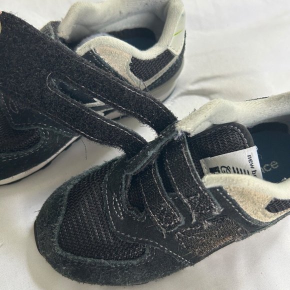 New Balance Kids Sneakers IV574GK Black Hook/Loop Size 8 - Picture 7 of 8